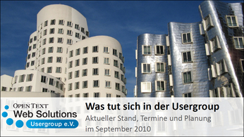 Was tut sich in der Usergroup?