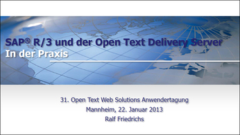 Der OpenText Delivery Server