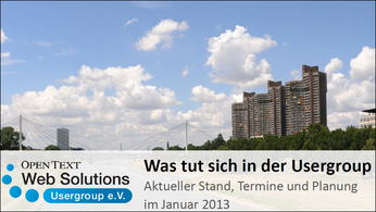 Was tut sich in der Usergroup?